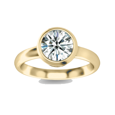 少女之心-白18K金钻石戒指