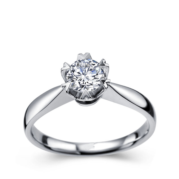 典藏爱恋-白18K金钻石戒指