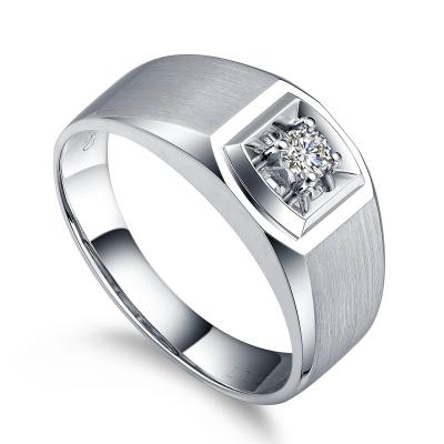 恪守之约-白18K金钻石戒指