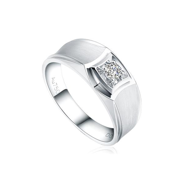 无与伦比-白18K金钻石戒指