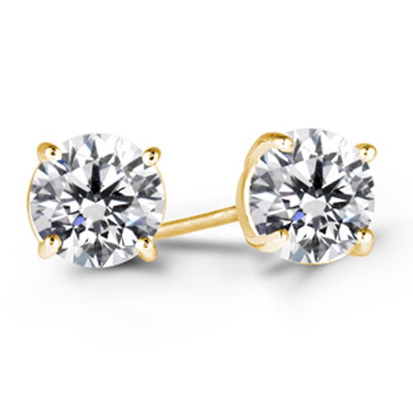 纯净-玫瑰金钻石耳钉