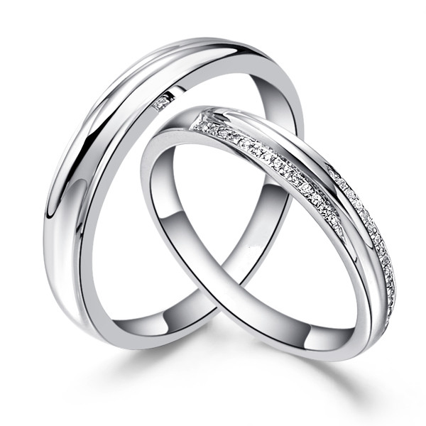 流年-白18K金钻石对戒