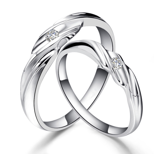 梦幻之伴-白18K金钻石对戒