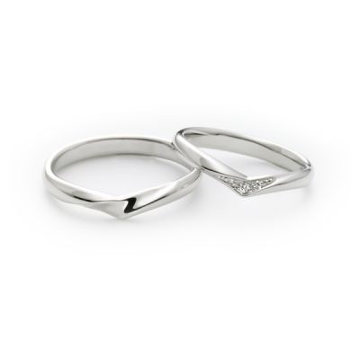 锦瑟-白18K金钻石对戒