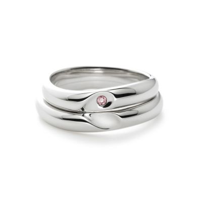 你是我的天堂-白18K金钻石对戒