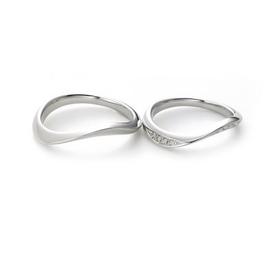 太平洋-白18K金钻石对戒